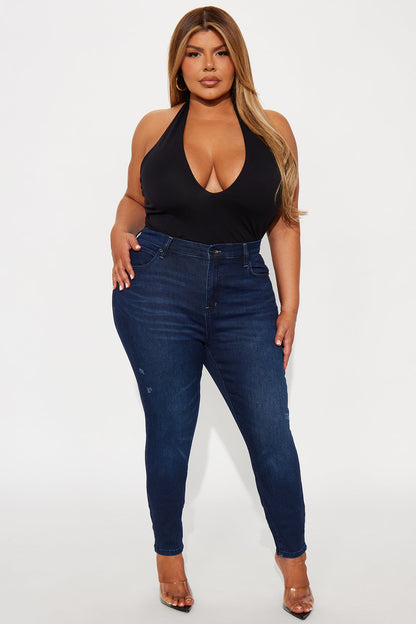Hourglass High Rise Skinny Jeans - Dark Wash