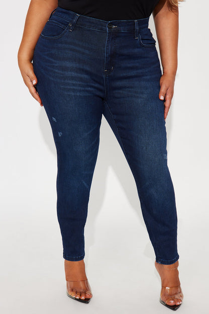 Hourglass High Rise Skinny Jeans - Dark Wash
