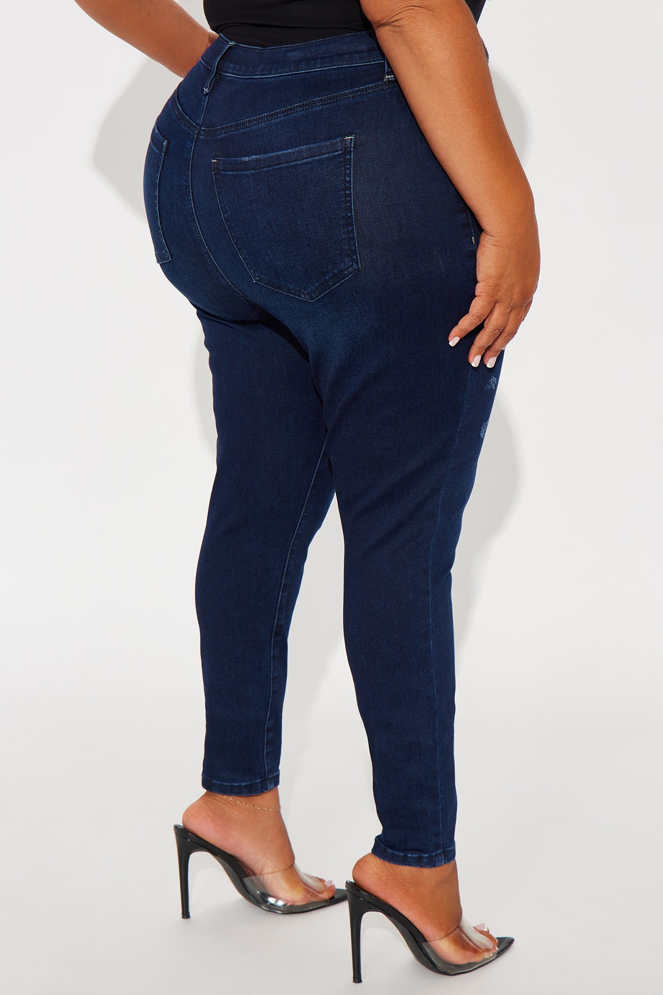 Hourglass High Rise Skinny Jeans - Dark Wash