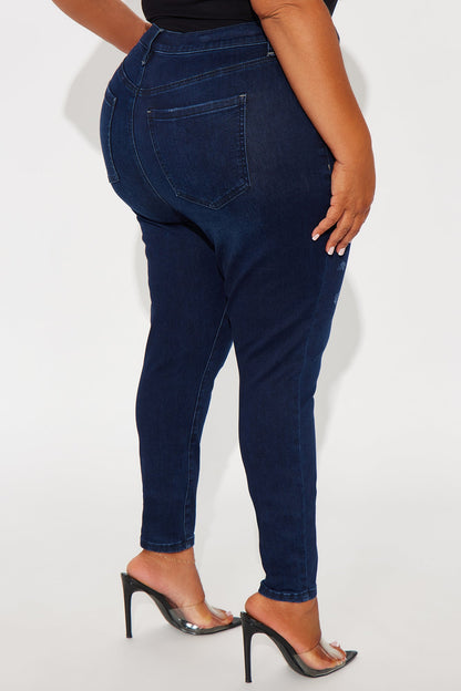 Hourglass High Rise Skinny Jeans - Dark Wash