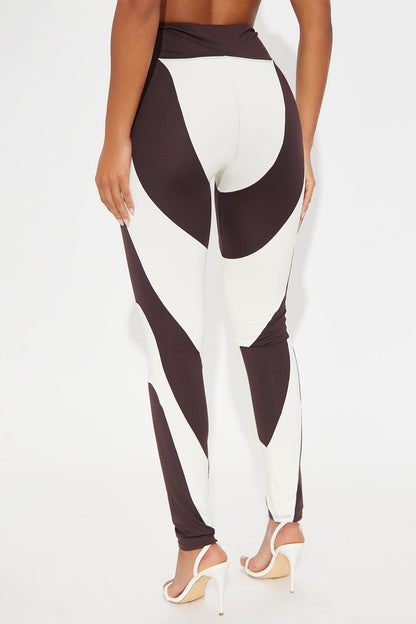 Asking For More Legging - Chocolate/Combo