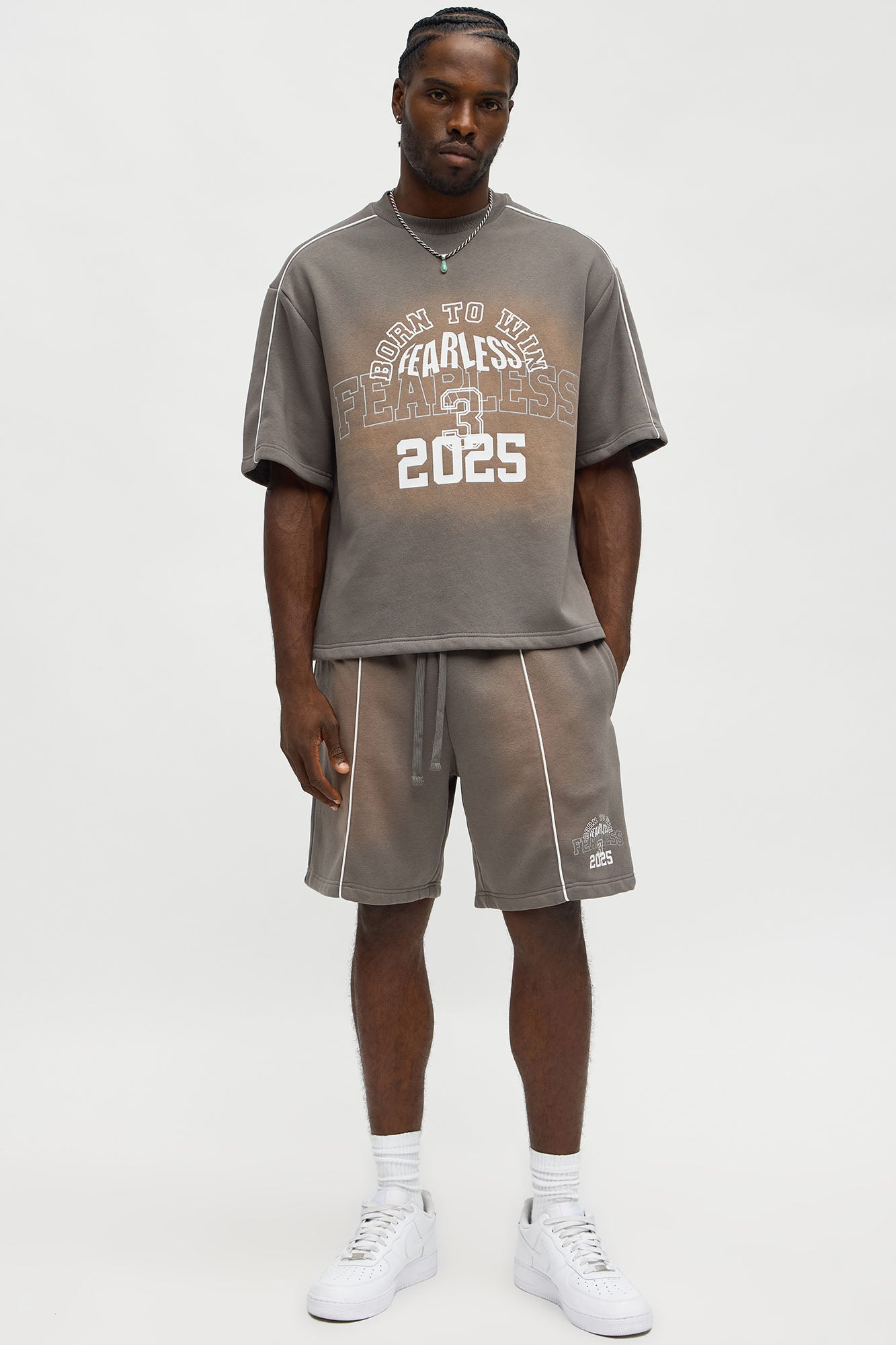 Tyson Relaxed Just Go With It Shorts - Dark Grey