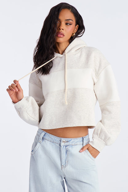 On The Move Fleece Sweatshirt Hoodie - Heather Grey