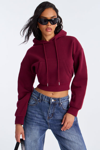 Candice Lounge Hoodie - Burgundy
