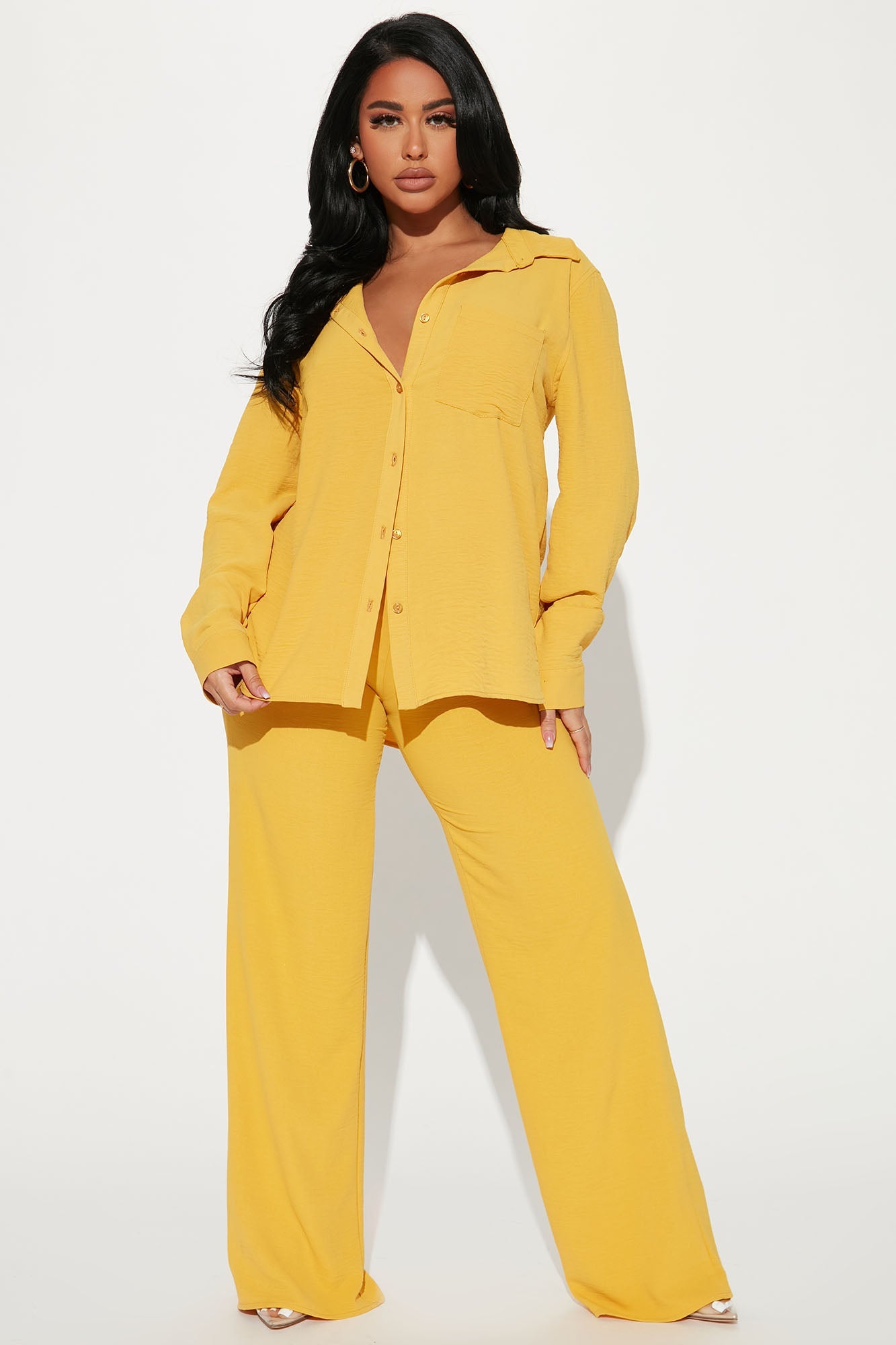 Makenzie Pant Set - Mustard