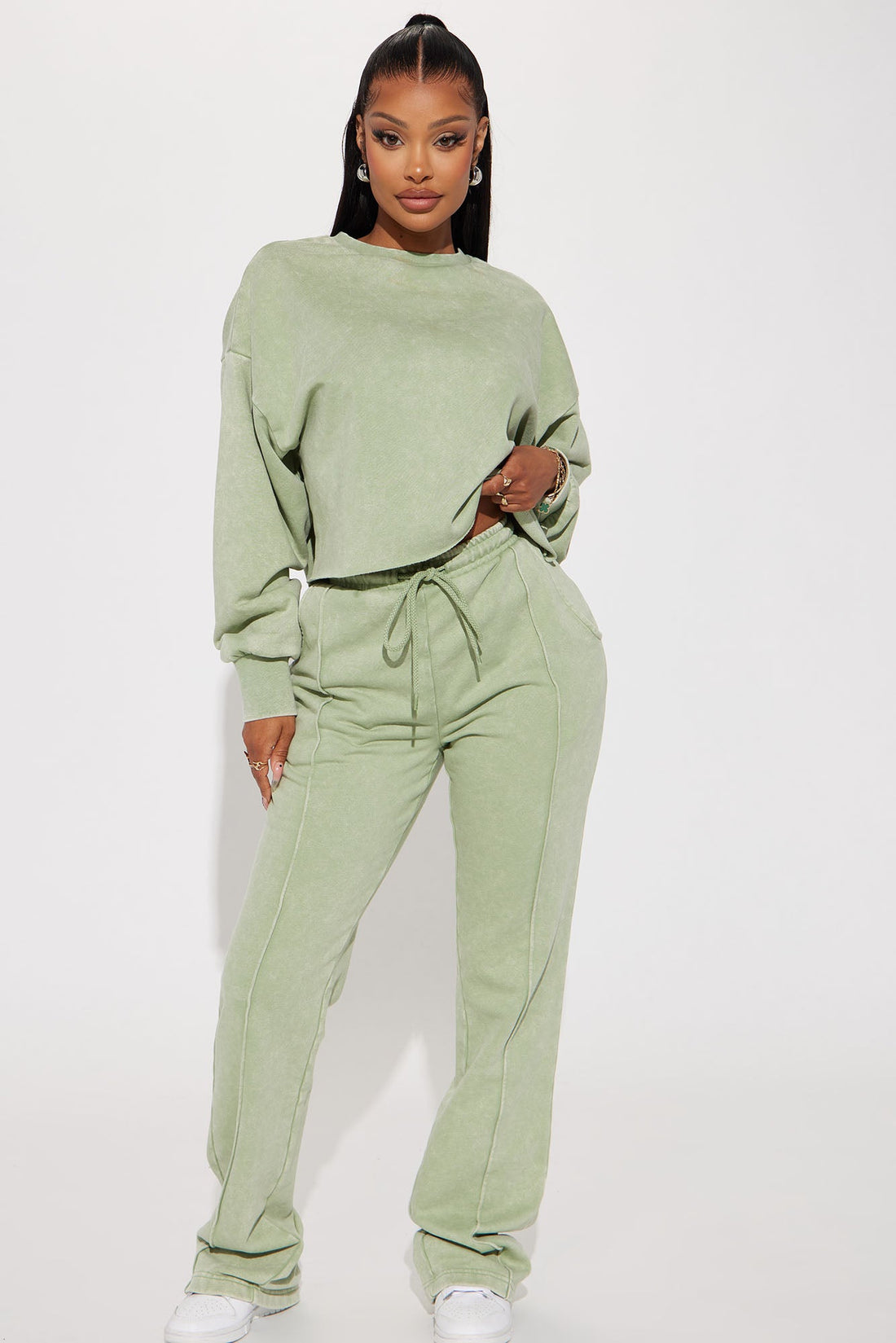 Chill Out Lounge Flare Pant - Sage