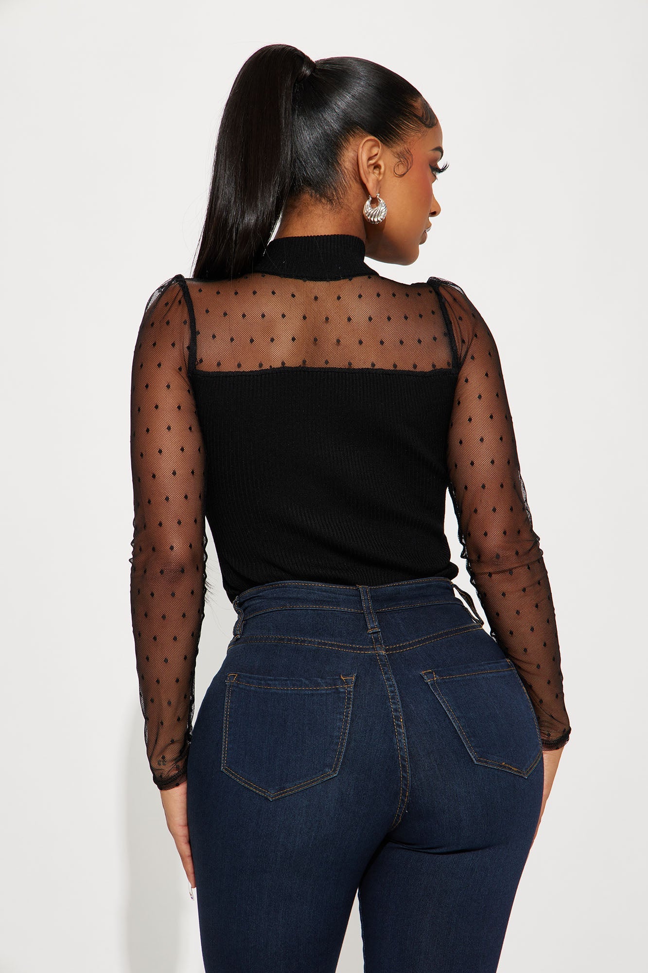Ravenna Mesh Bodysuit - Black
