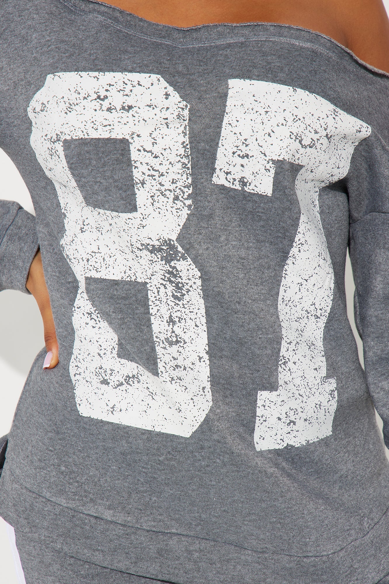 Eighty Seven Fleece Pant Set - Heather Grey