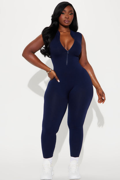 Johanna Seamless Jumpsuit - Navy