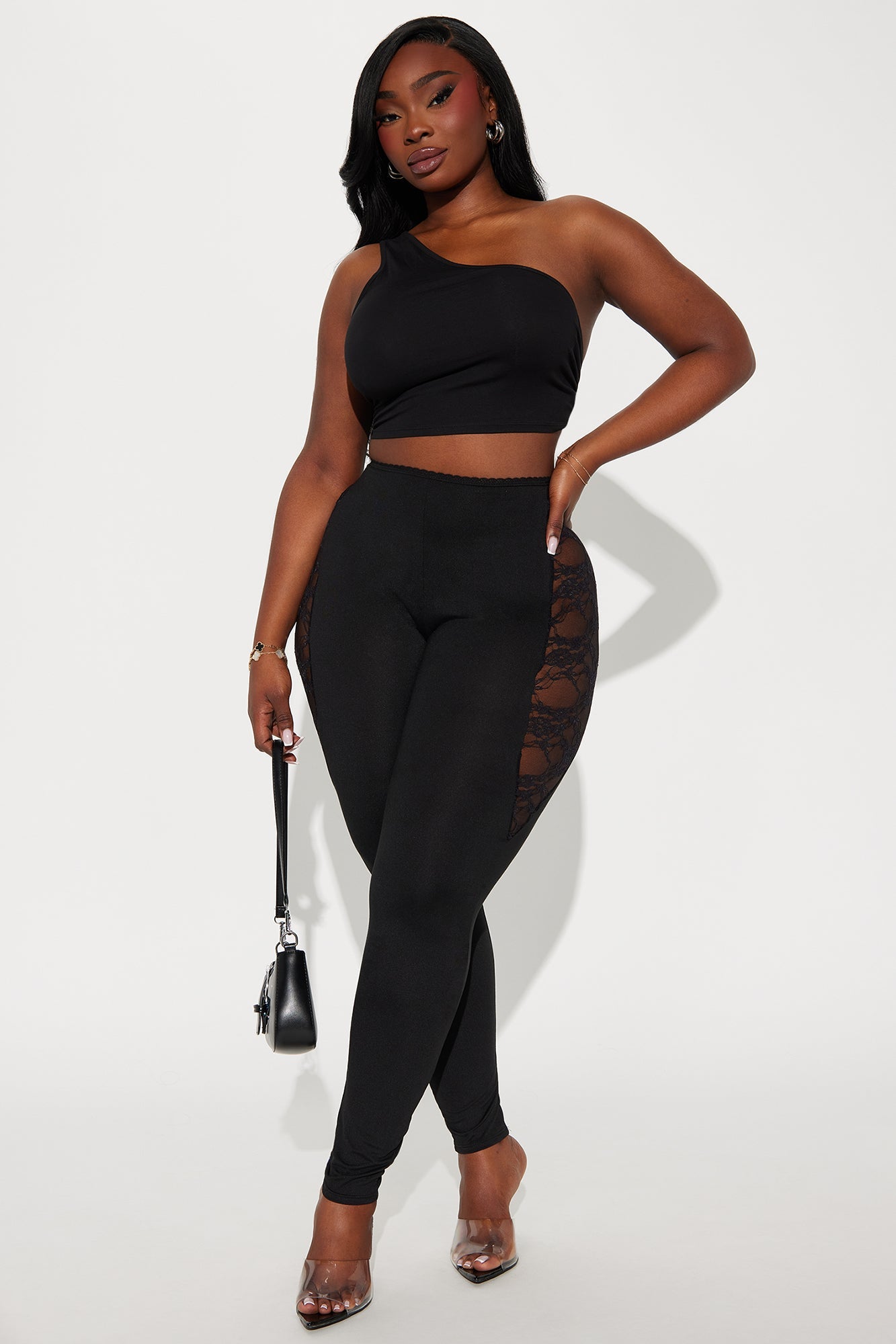 Beneath The Thorns Lace Legging - Black