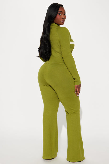 Study Session Sweater Pant Set - Green