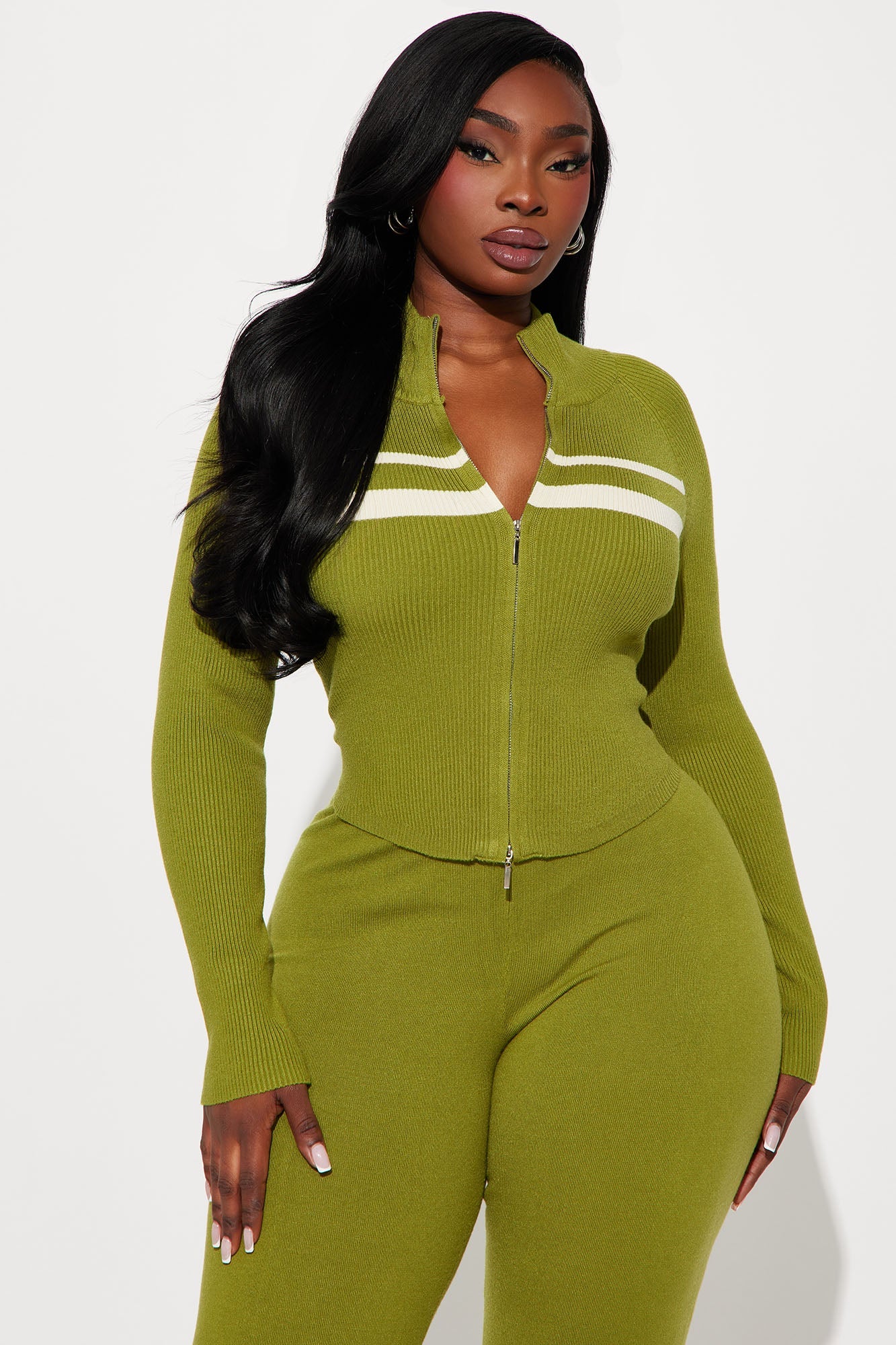 Study Session Sweater Pant Set - Green
