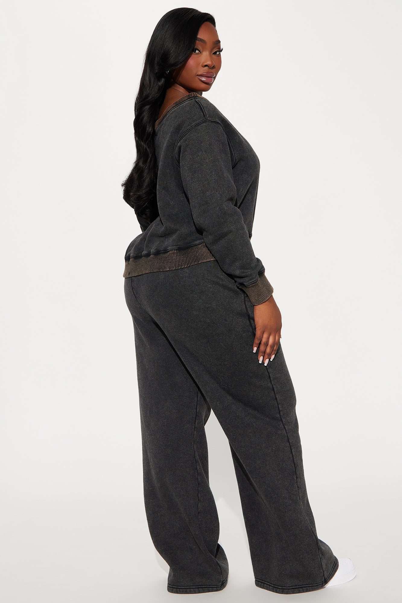 Sammie Fleece Pant Set - Black