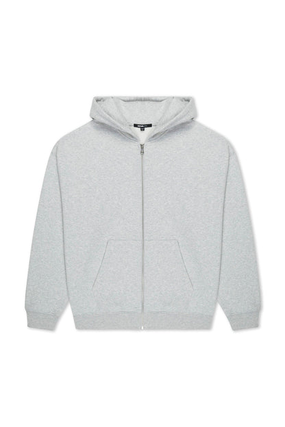 410 Oversized Zip Hoodie - Heather Grey