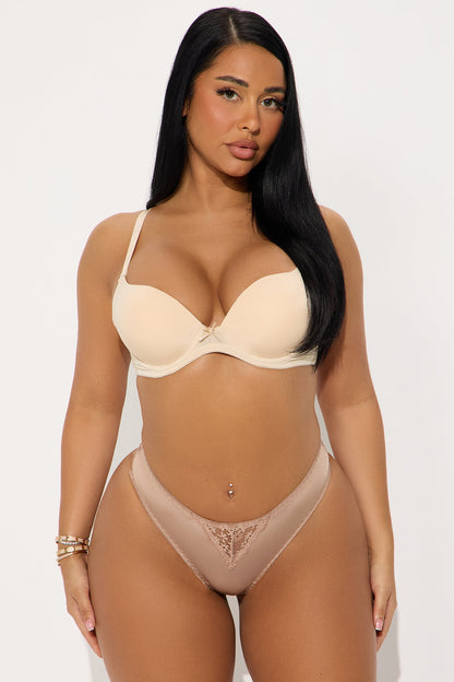 Cheeky Lace Back Bikini - Mocha