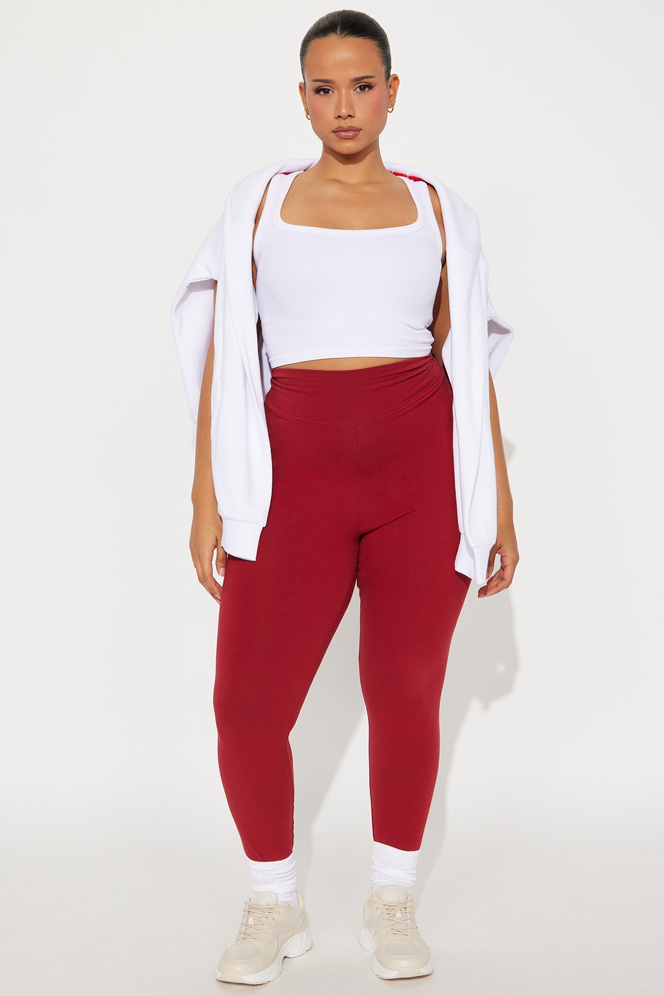 Running Around High Rise Legging - DarkRed