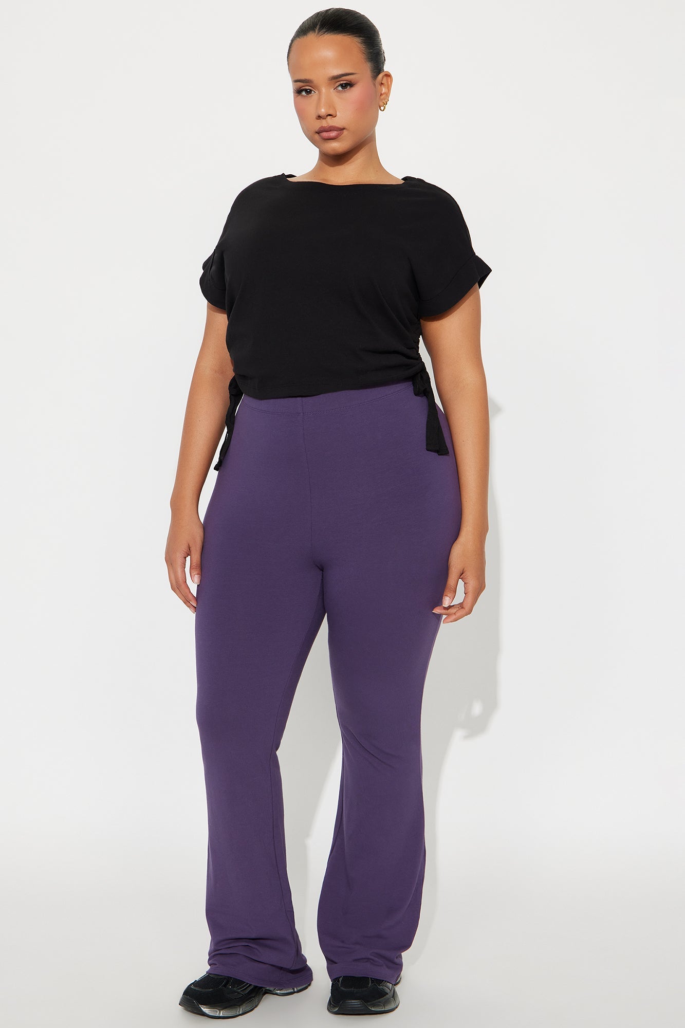 Adriana Flare Pant - Plum