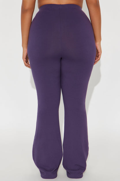 Adriana Flare Pant - Plum