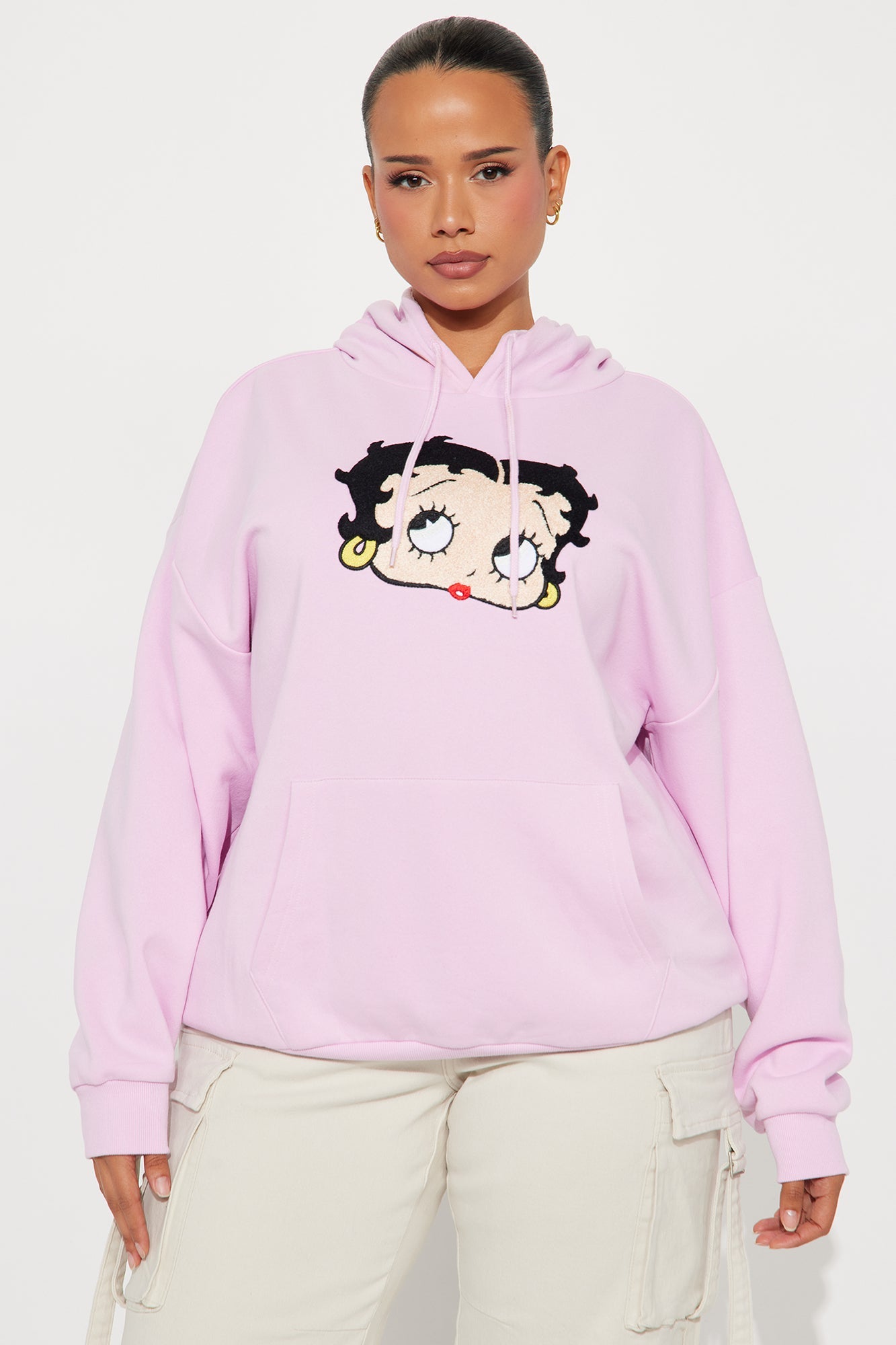 Betty Boop Drip Sweatshirt Hoodie - Pink
