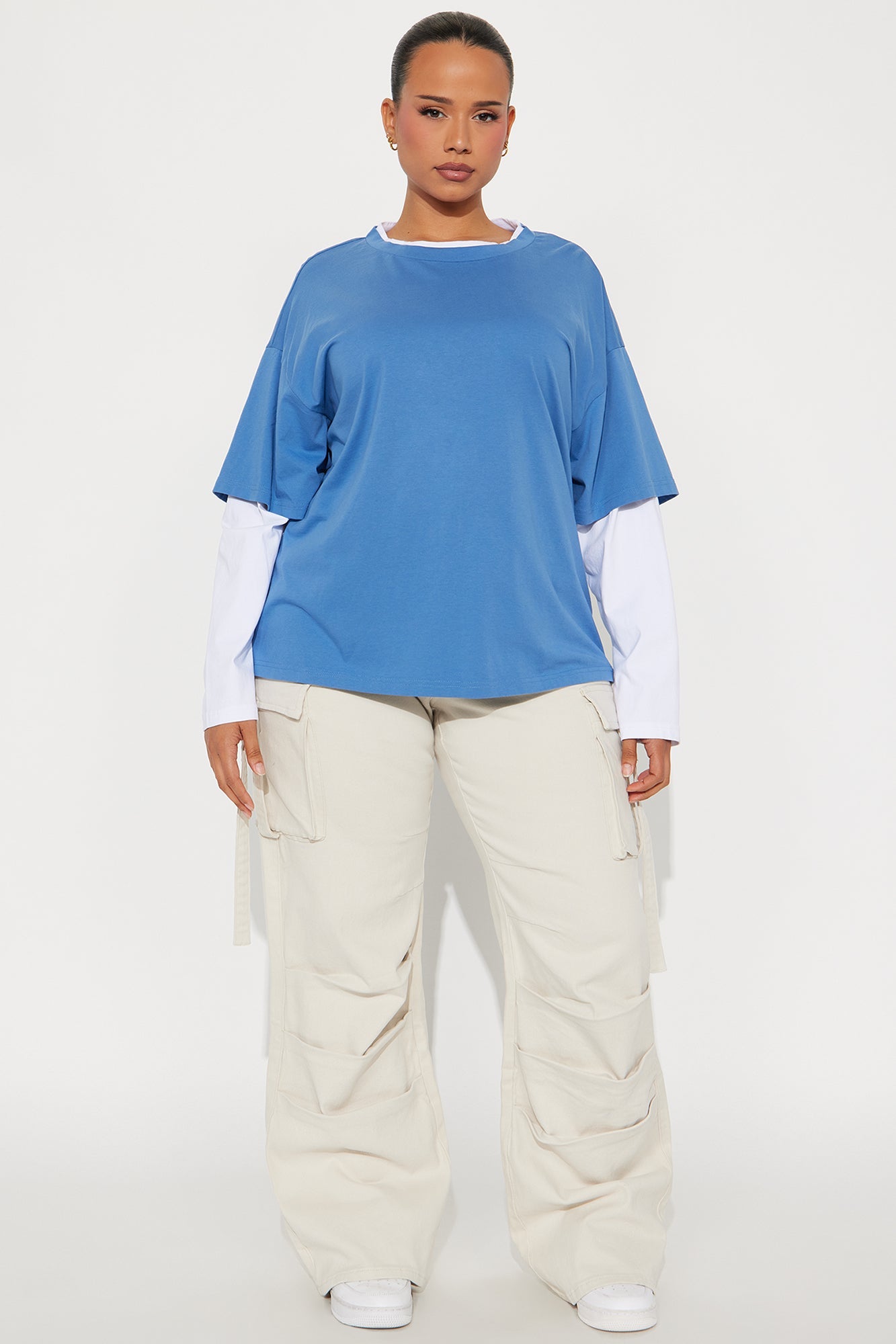 Honey Wide Leg Cargo Pant - Stone