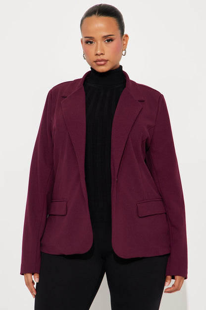 Make The Call Blazer - Burgundy