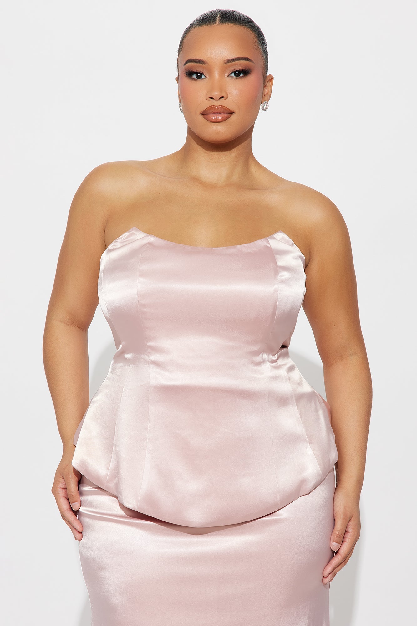 Darling Mine Satin Maxi Gown - Mauve