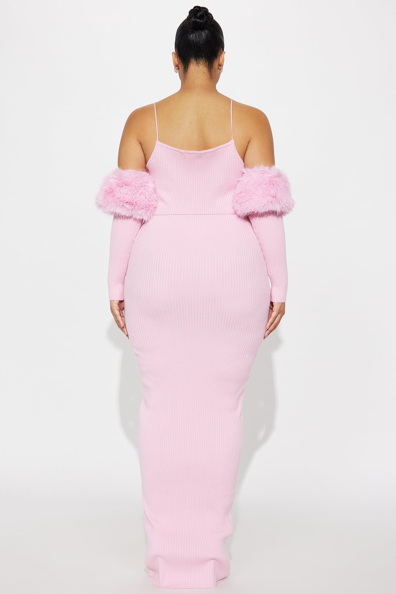 High Maintenance Hottie Sweater Maxi Dress - Light Pink