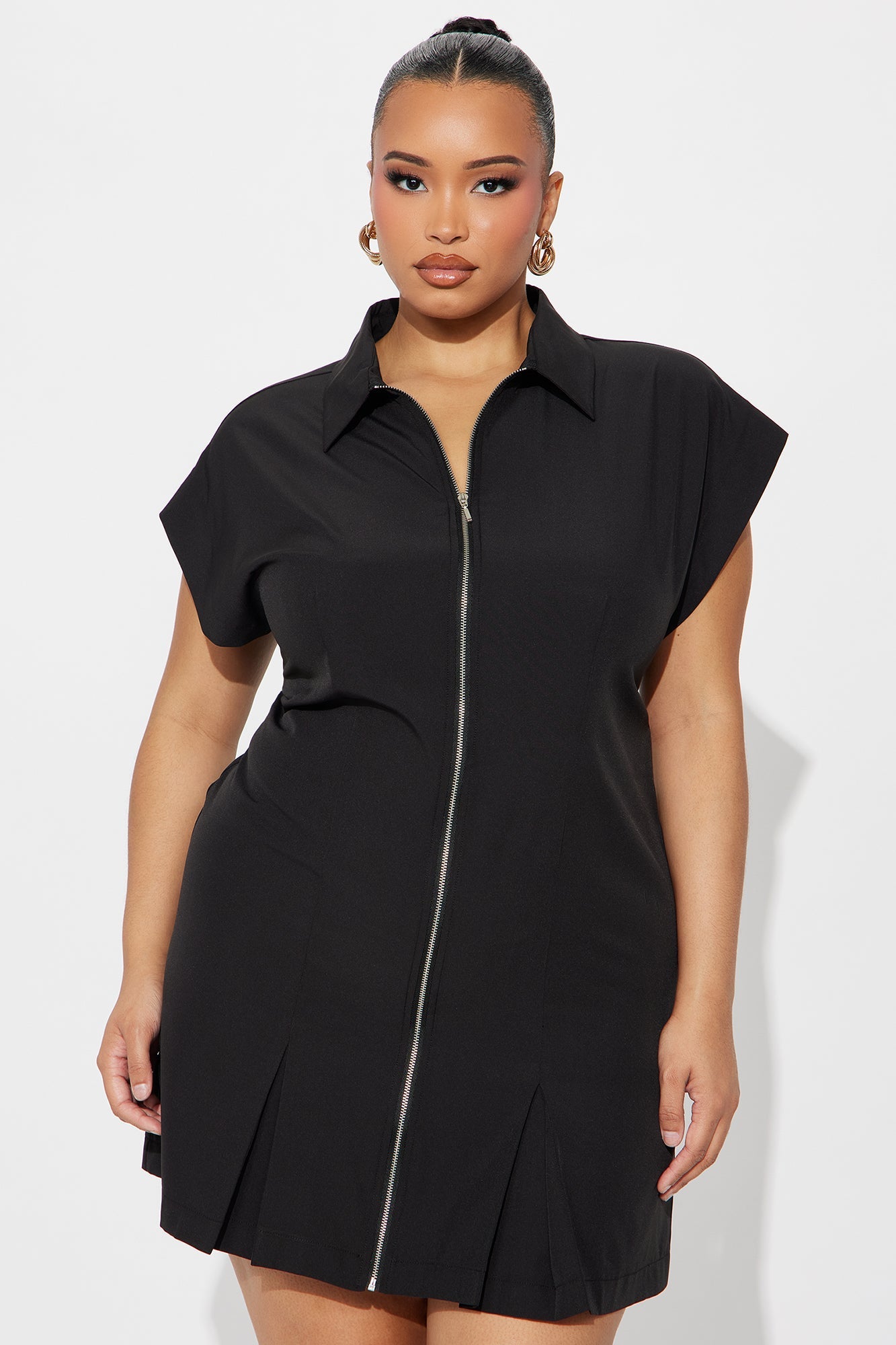 Always Interested Mini Dress - Black