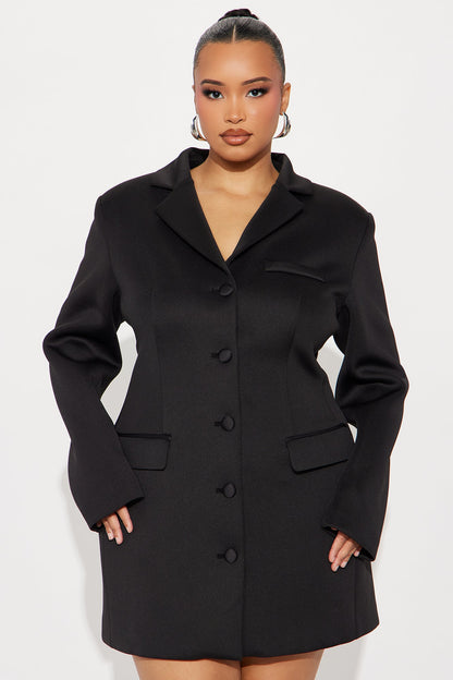 Arbitration Babe Blazer Mini Dress - Black