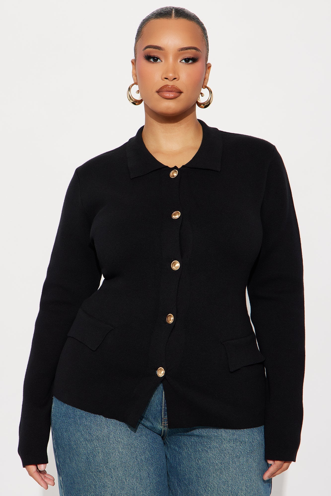 Pretty And Polished Cardigan - Black