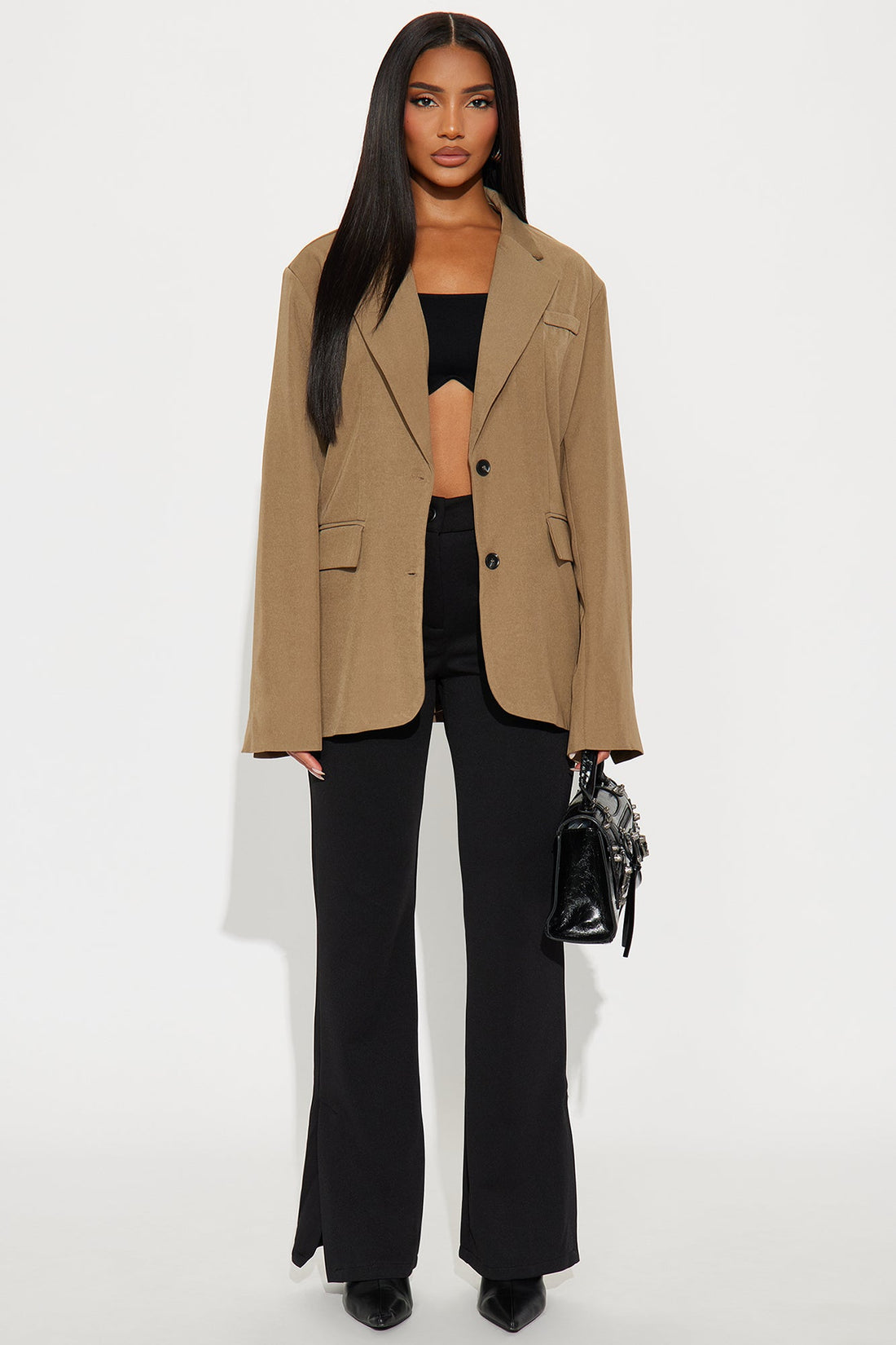 Beatrice Oversized Blazer - Olive