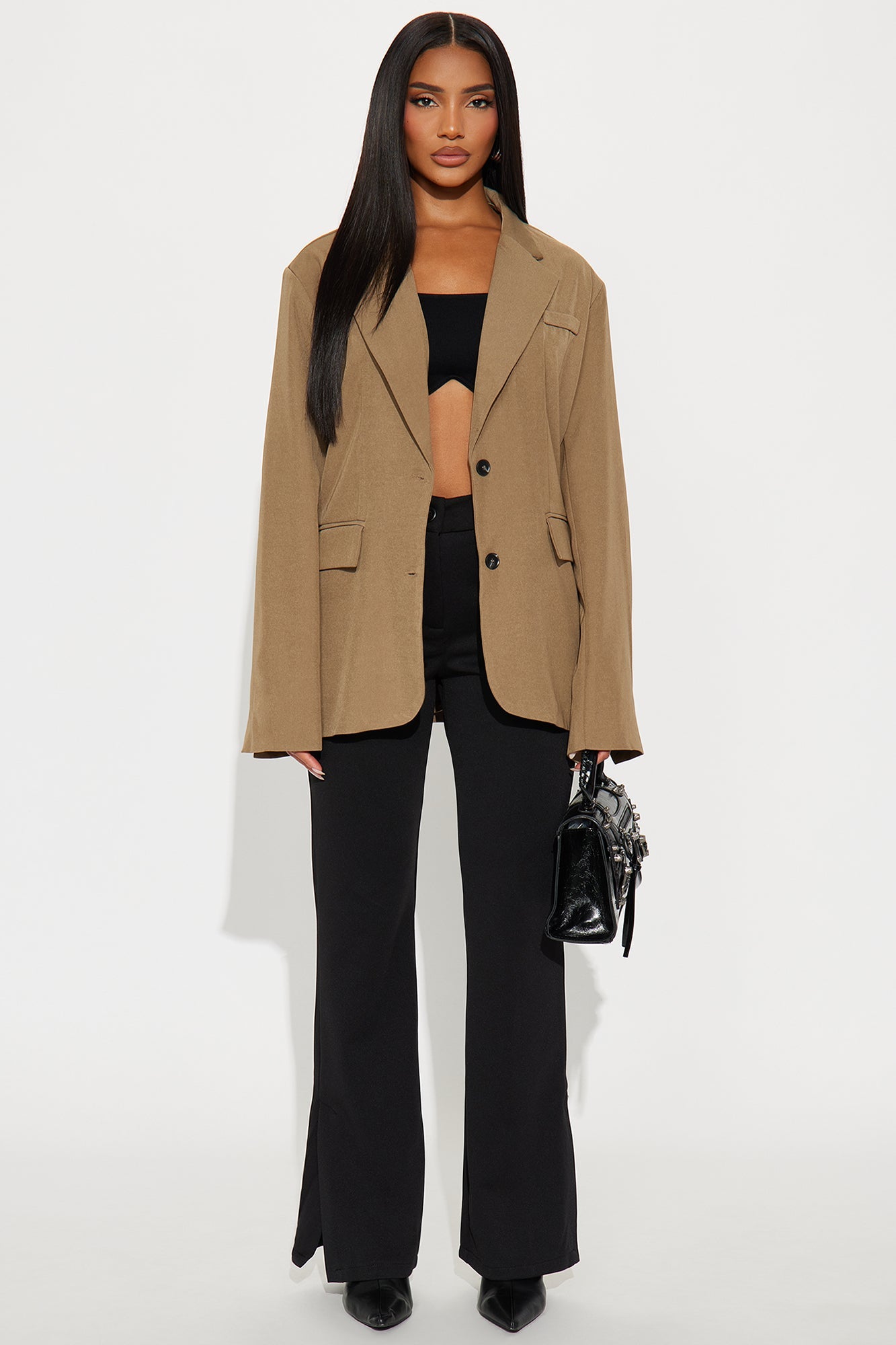 Beatrice Oversized Blazer - Olive