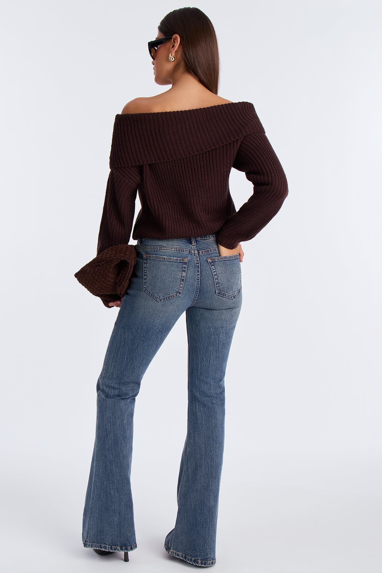 Endless Stretch Low Rise Flare Jeans - Vintage Wash