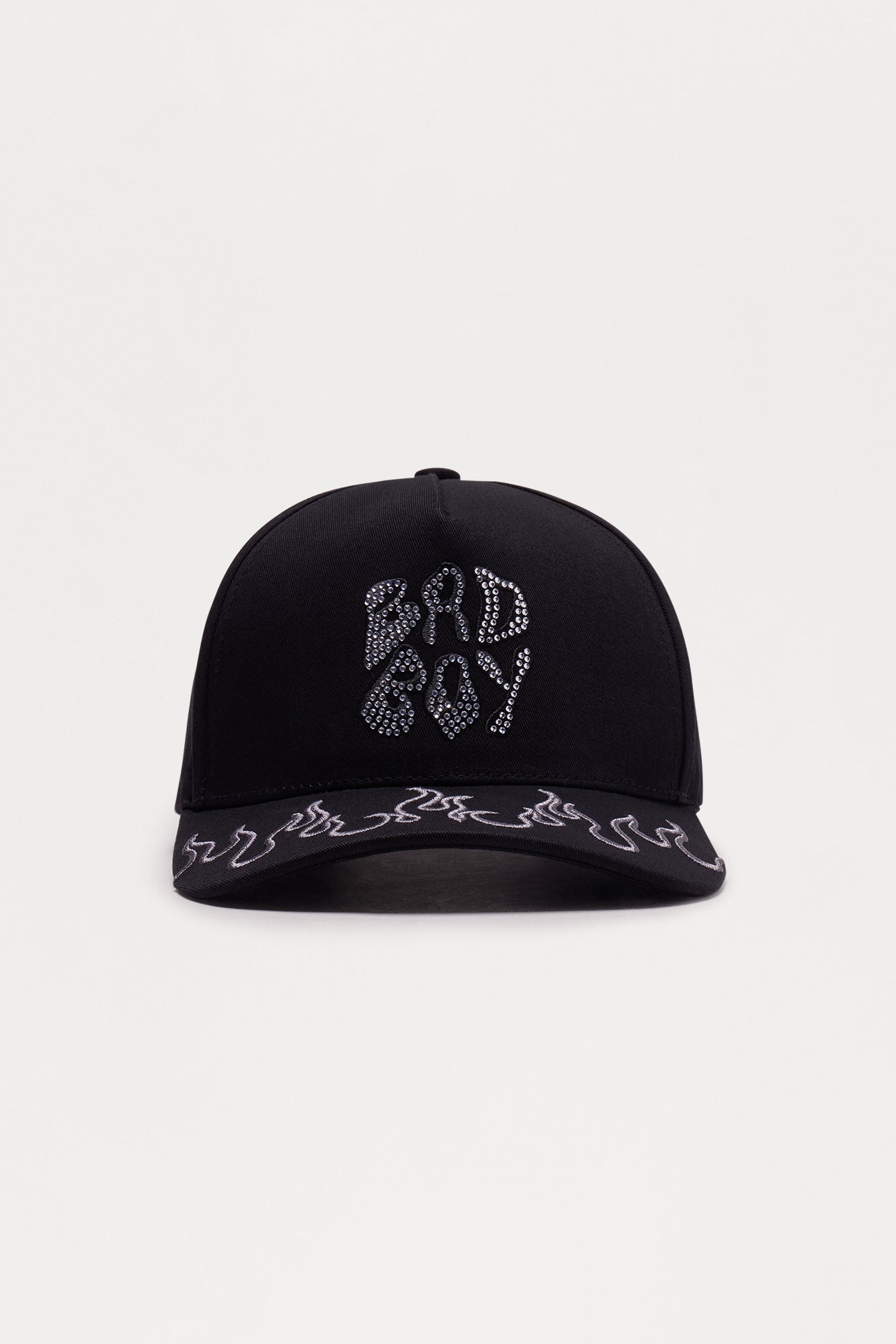 Bad Boy Stoned Structured Snapback Hat - Black