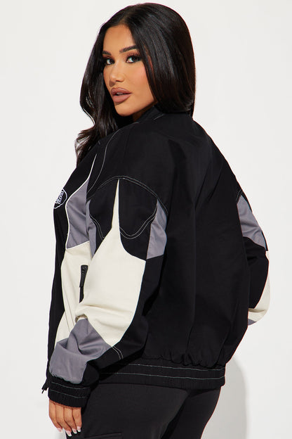 The Land Racing Bomber Jacket - Black/combo