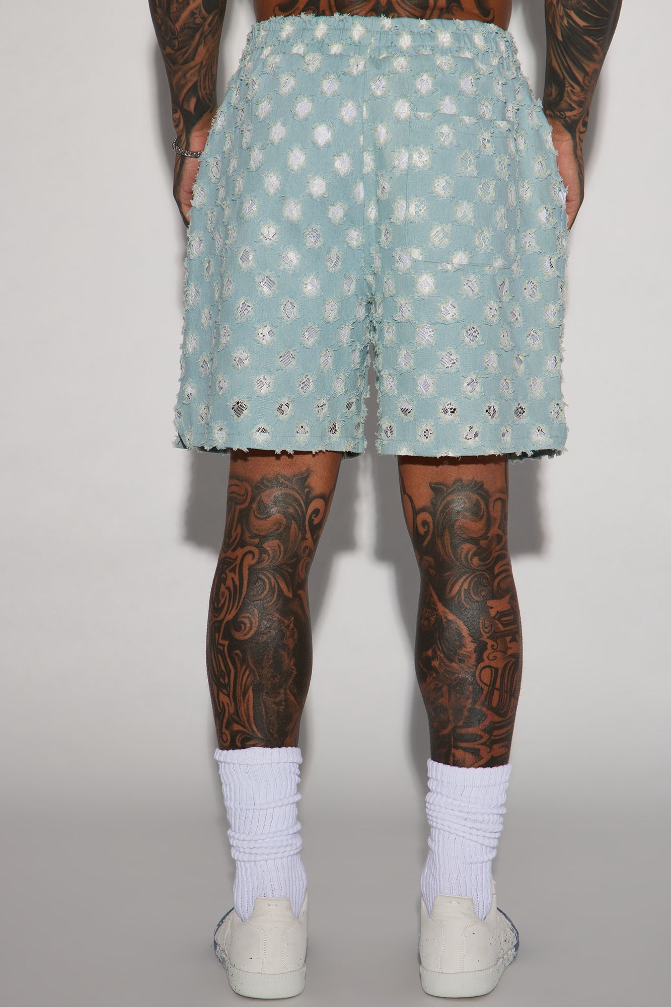 Bravo Basketball Shorts - Light Blue Wash