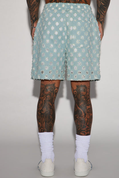 Bravo Basketball Shorts - Light Blue Wash