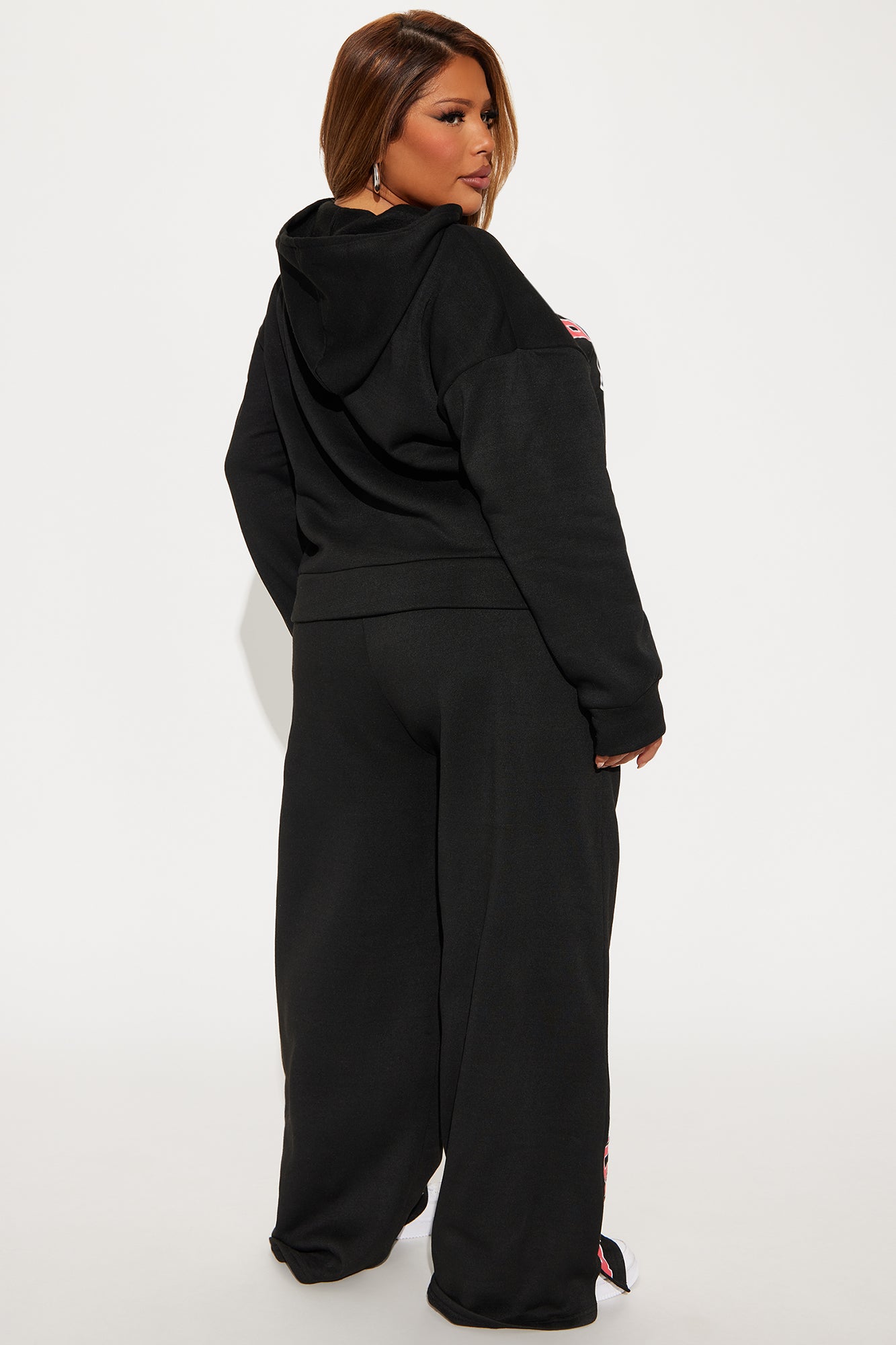 Brooklyn NY Fleece Pant Set - Black/Red