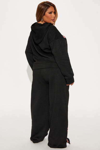 Brooklyn NY Fleece Pant Set - Black/Red
