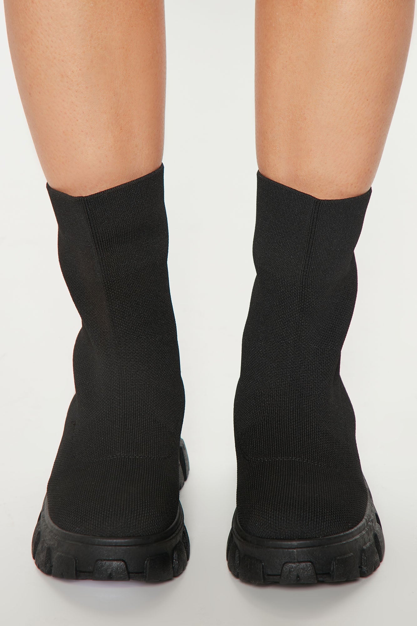 Right About It All Lug Sole Booties - Black
