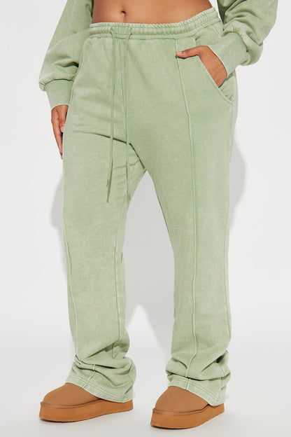 Chill Out Lounge Flare Pant - Sage