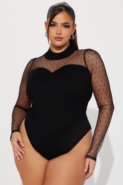 Ravenna Mesh Bodysuit - Black