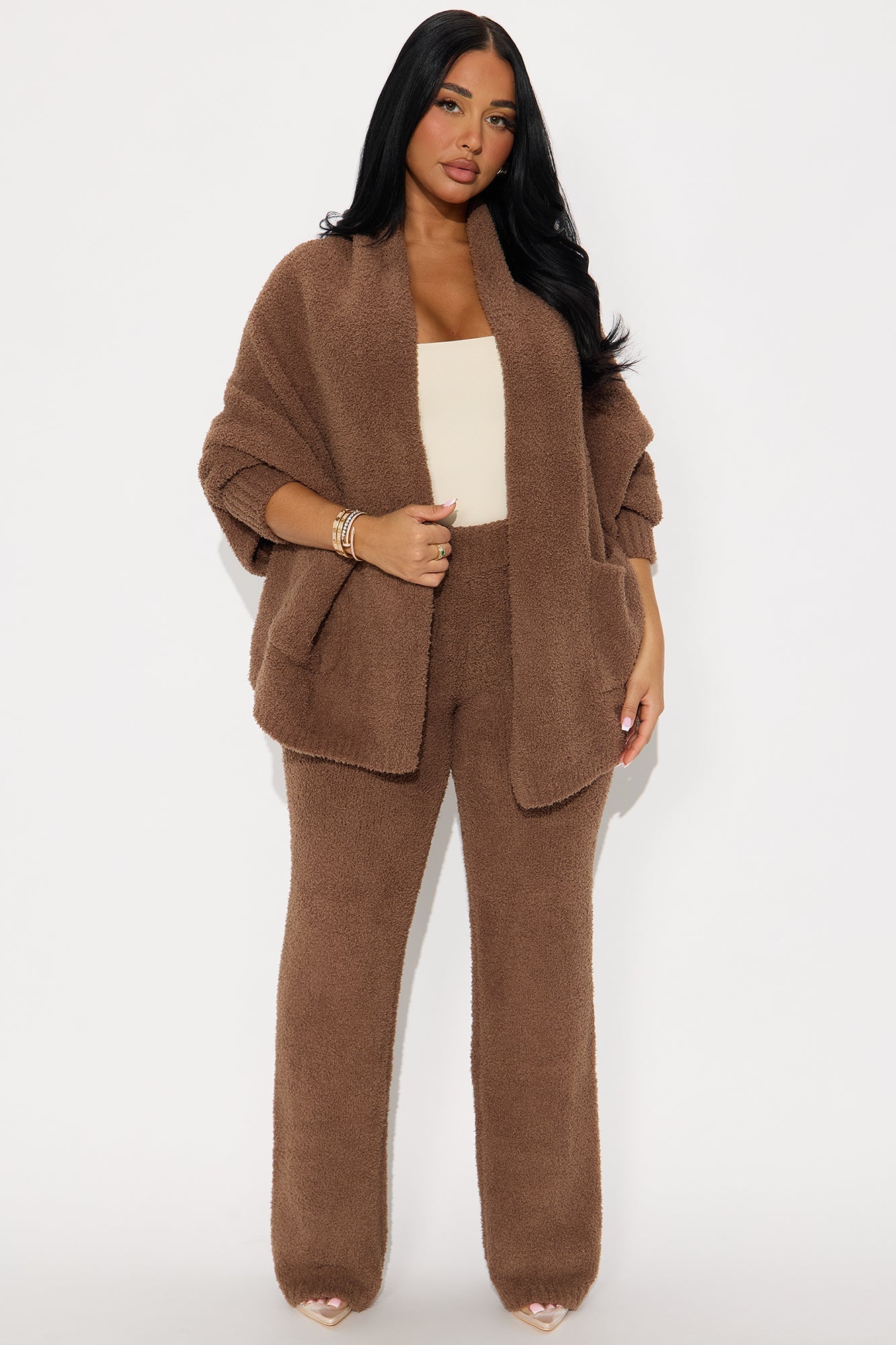 Living Cozy Pant Set - Mocha
