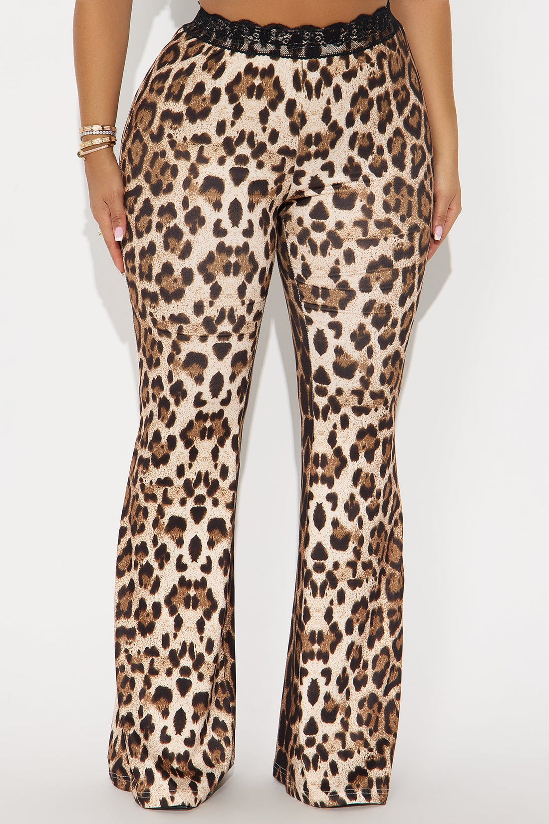 No Permission Leopard Flare Pant 32″ - Leopard