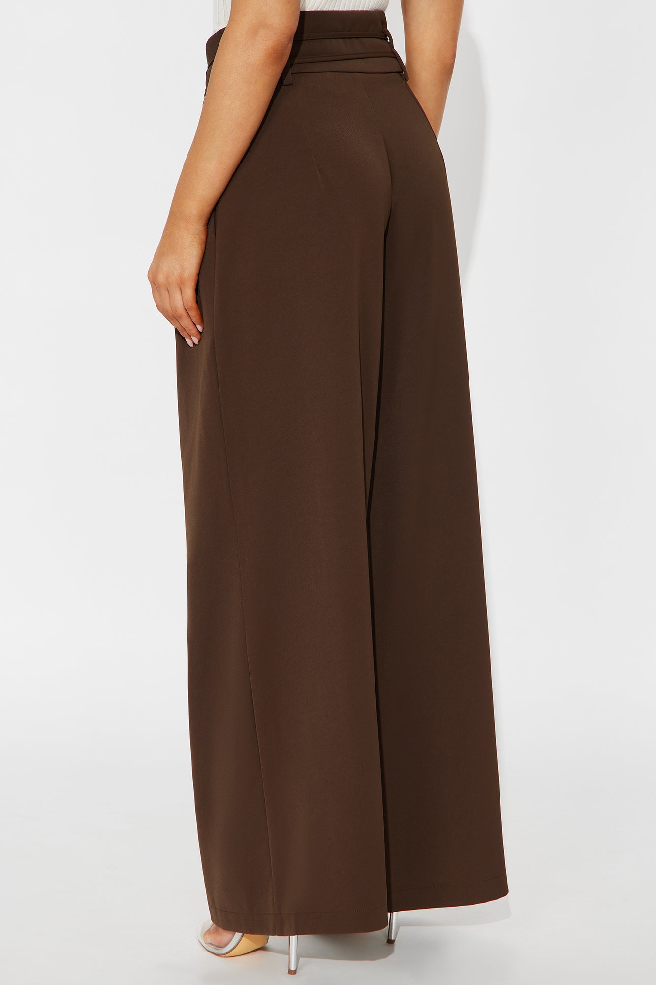 Always Ambitious Belted Trouser Pant 32″ - Brown