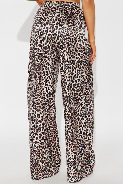 Gentle Touch High Rise Wide Leg Leopard Pant 32 - Leopard