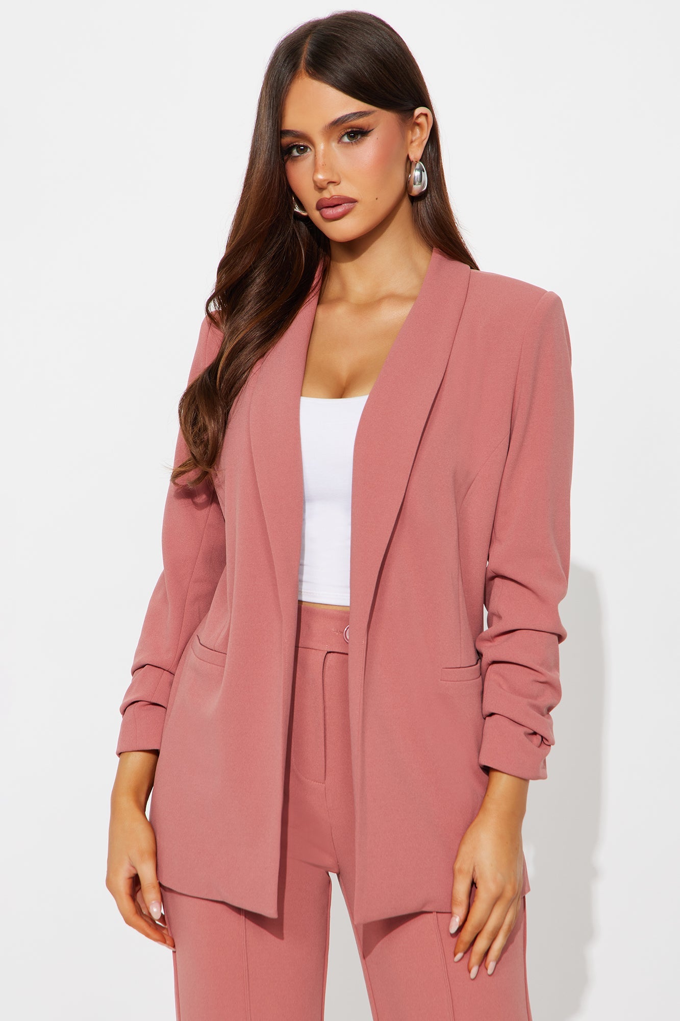 The Celine Blazer - Rose