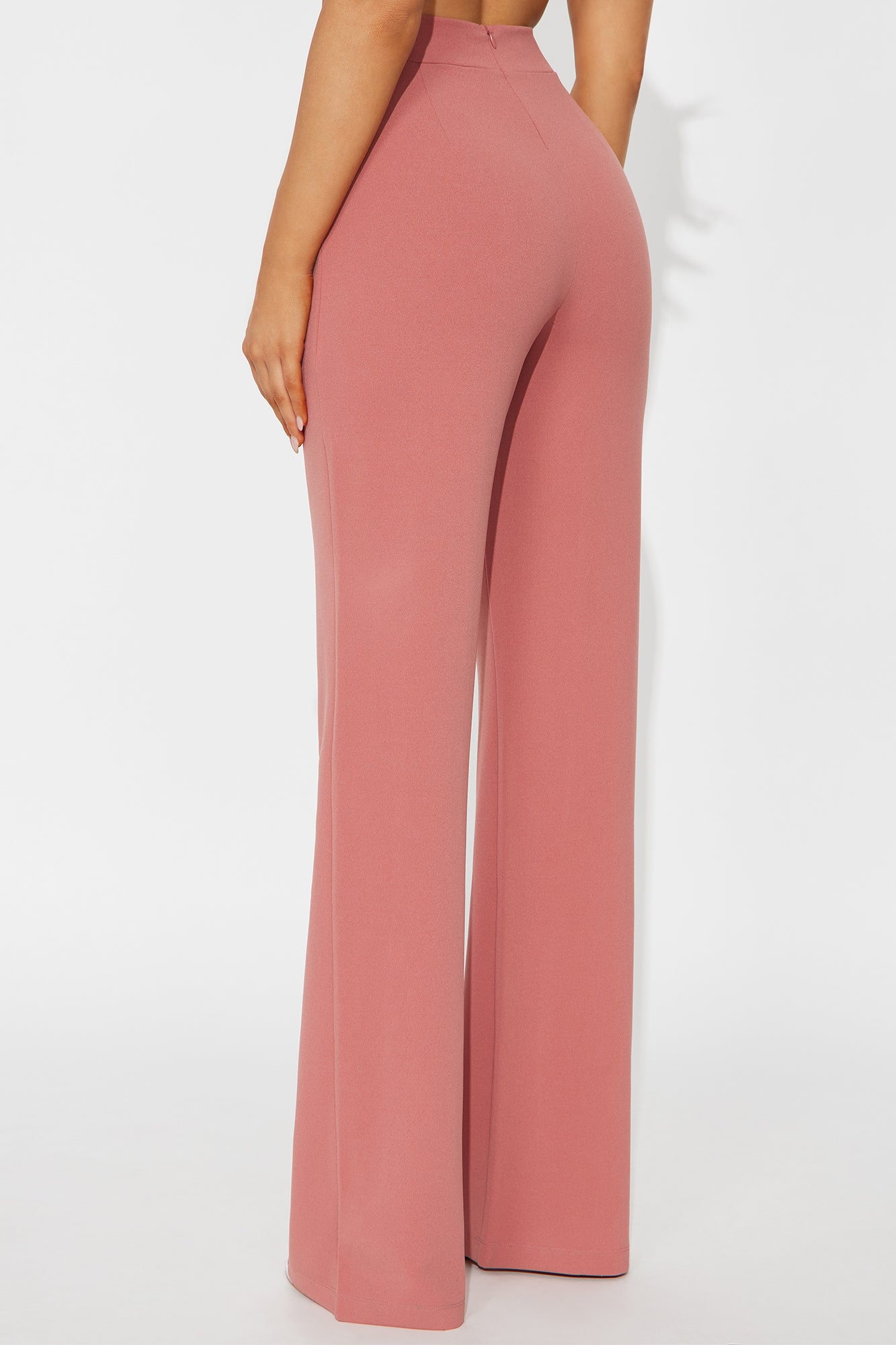 Victoria High Waisted Dress Pants - Rose