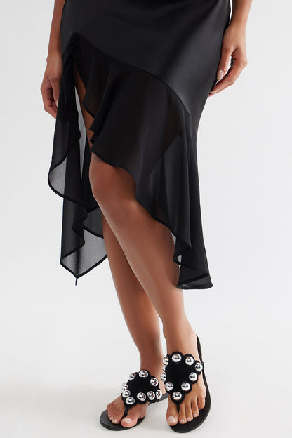 Trini Studded Flip Flops - Black