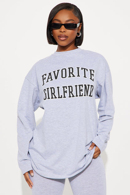 Favorite Girlfriend Legging Set - Heather Grey